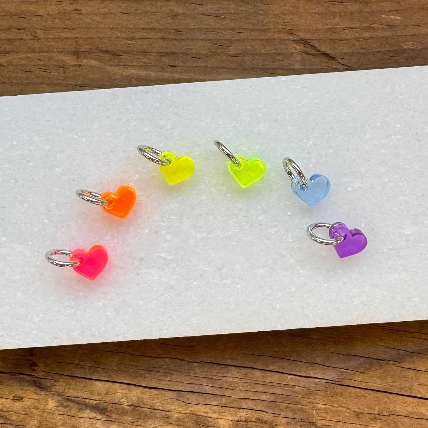 Neon Bitty Hearts