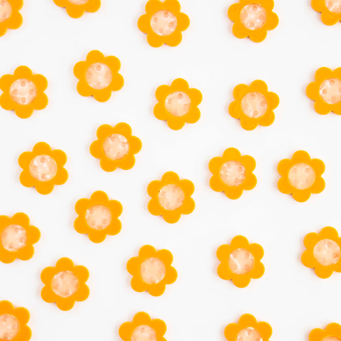 Yellow Daisy Buttons by Sarah Hearts (Large)