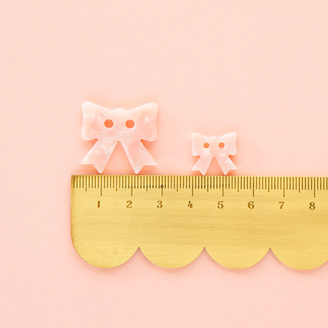 Pink Bow Buttons by Sarah Hearts (Small)