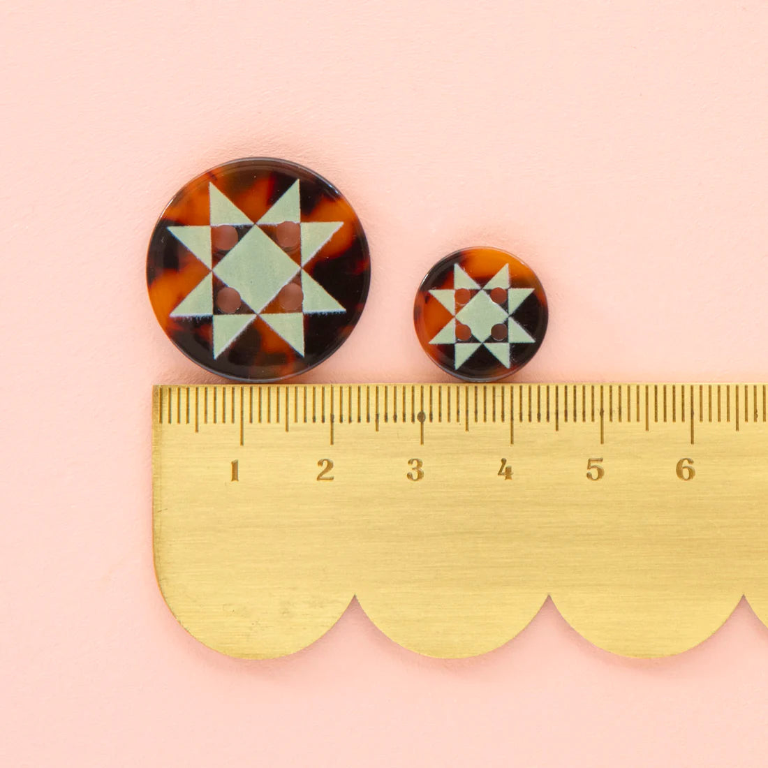 Quilt Star Buttons by Sarah Hearts (Small)