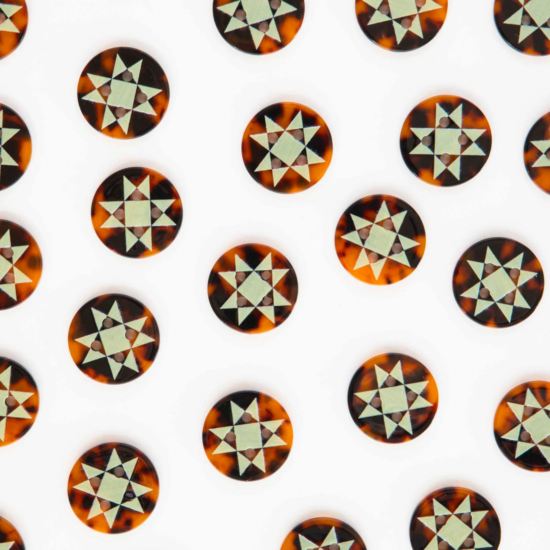 Quilt Star Buttons by Sarah Hearts (Large)