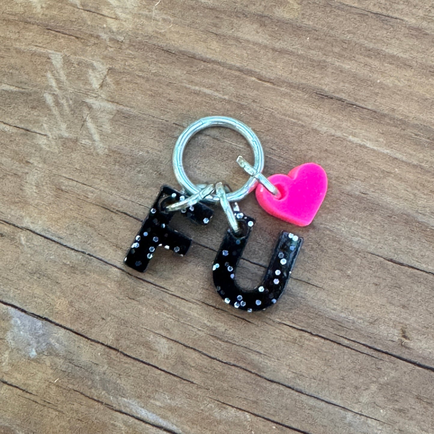 FU Stitch Marker Charm