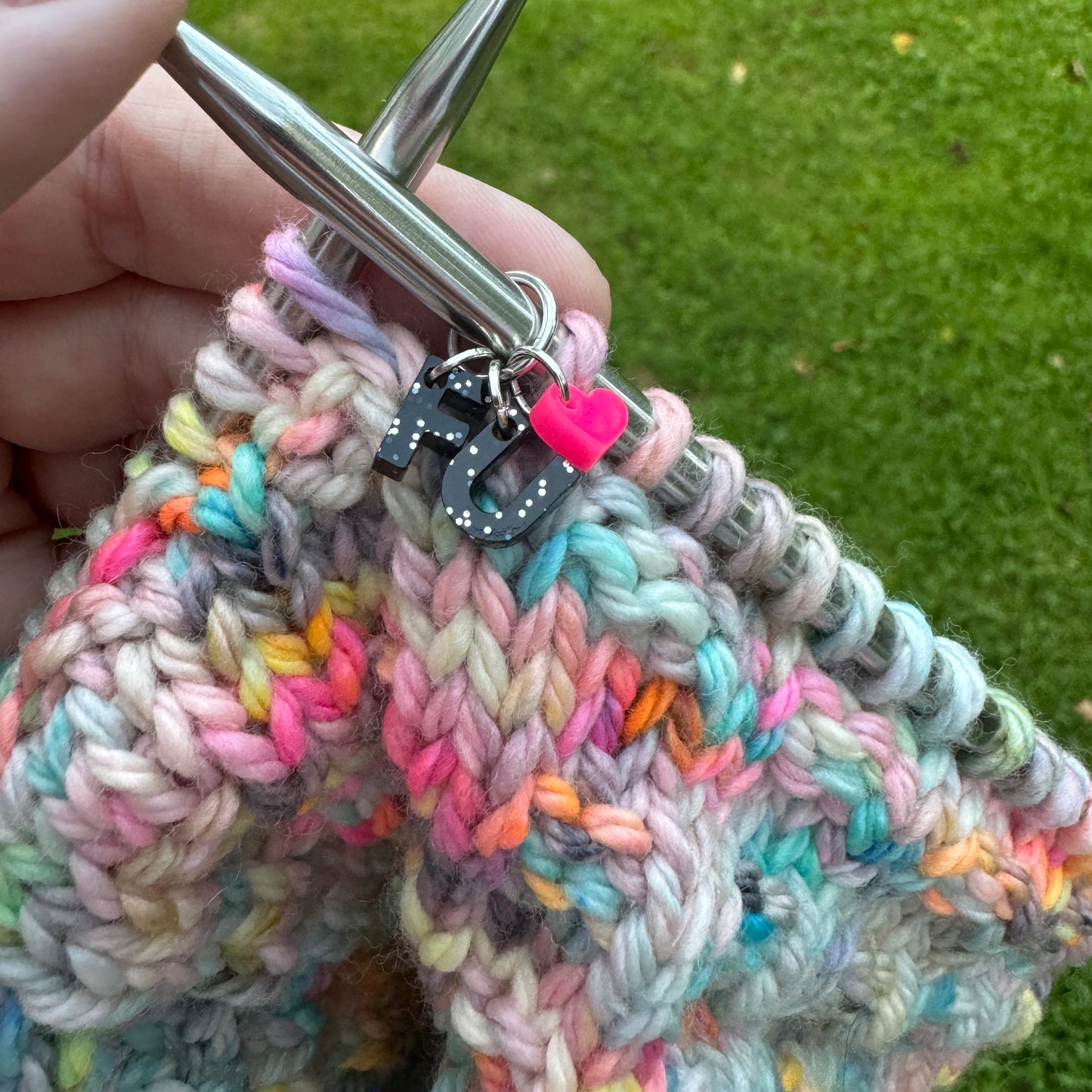 FU Stitch Marker Charm