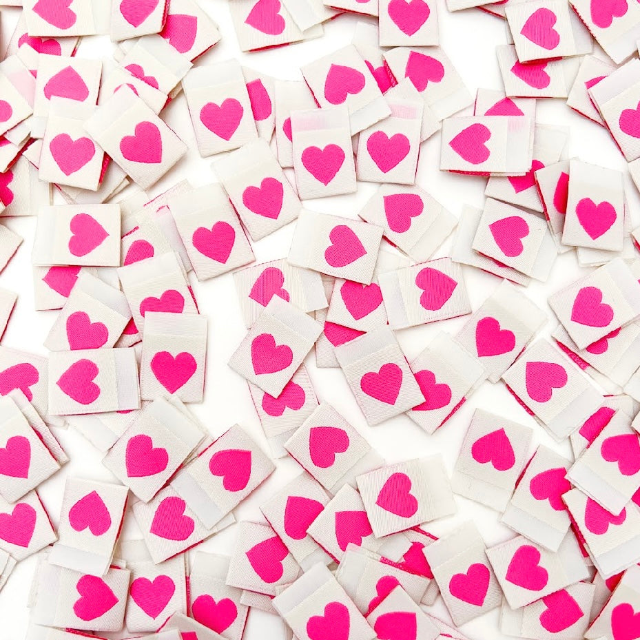 Pink Heart Tags by Sarah Hearts