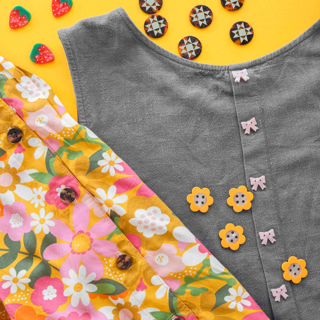 Pink Bow Buttons by Sarah Hearts (Small)