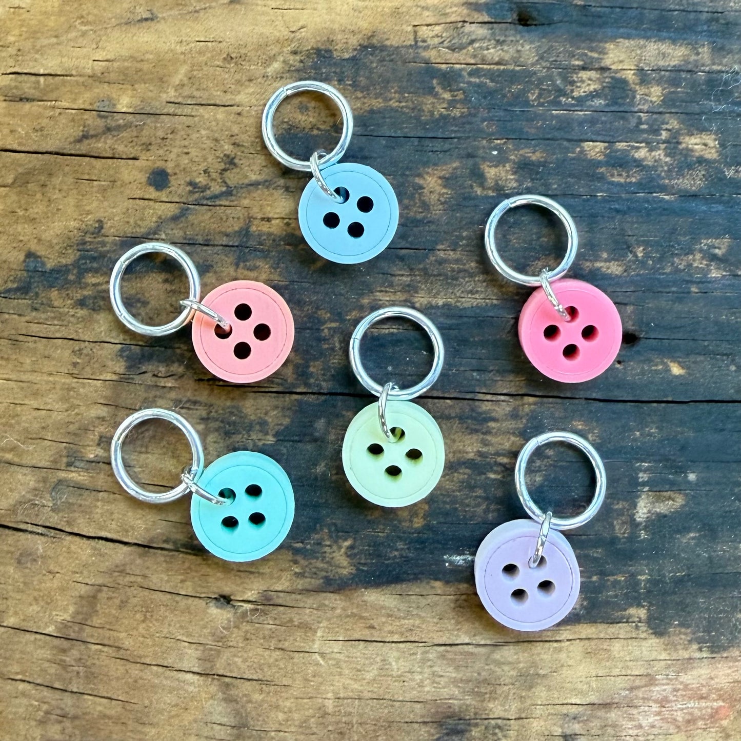 Button Stitch Markers