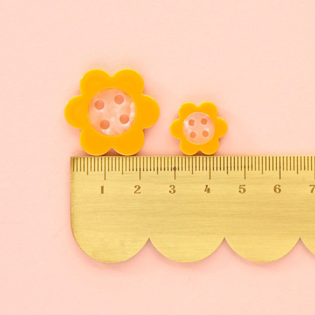 Yellow Daisy Buttons by Sarah Hearts (Small)