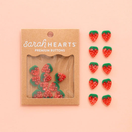 Strawberry Buttons by Sarah Hearts (Small)