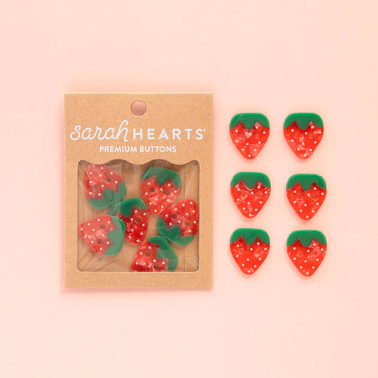 Strawberry Buttons by Sarah Hearts (Large)