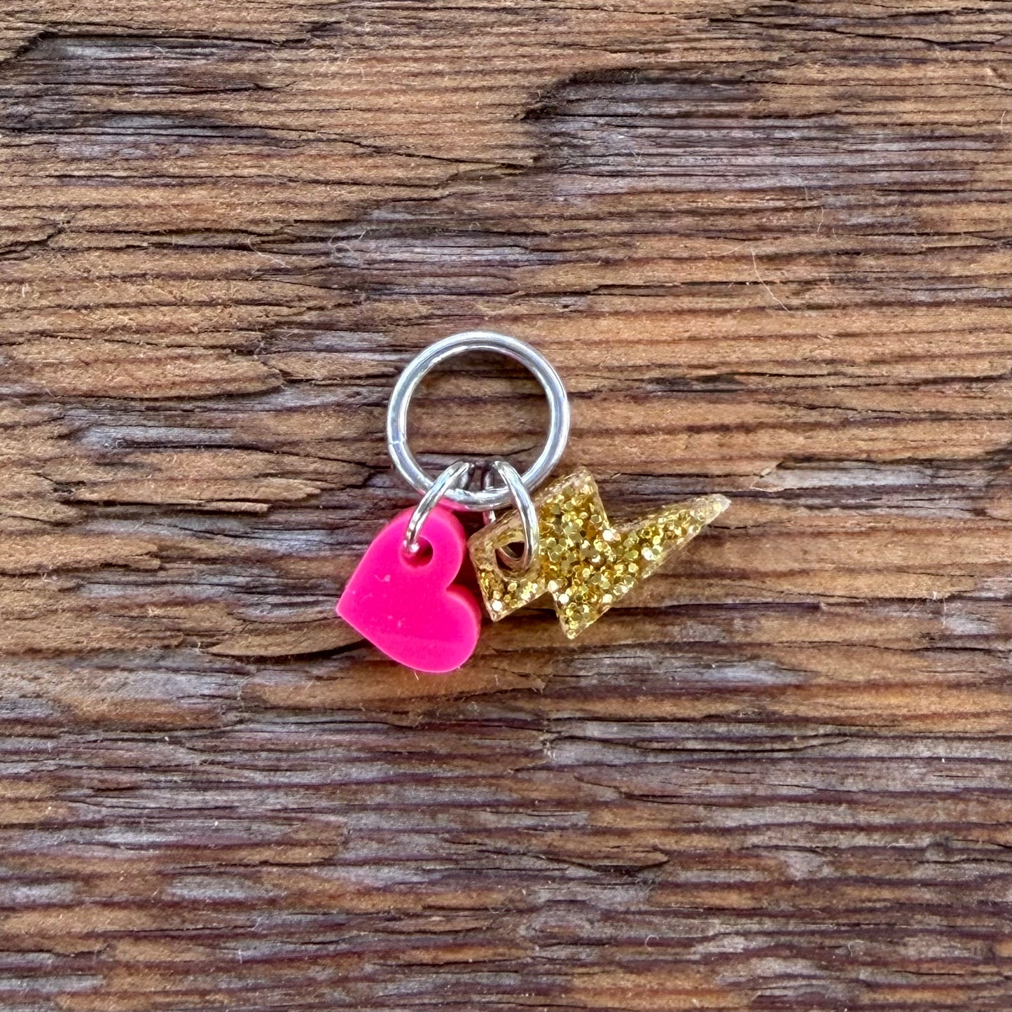 Rock On Stitch Marker Charm