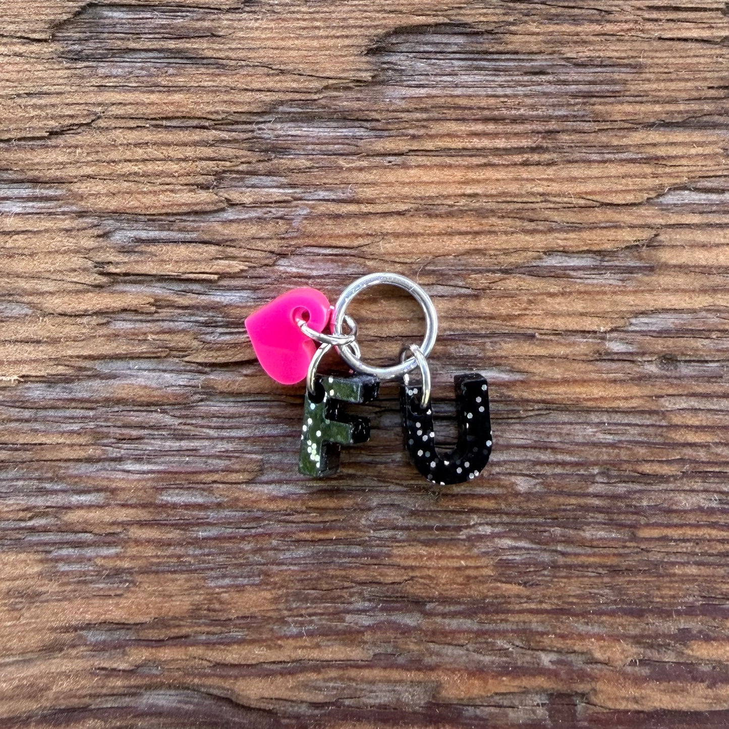 FU Stitch Marker Charm