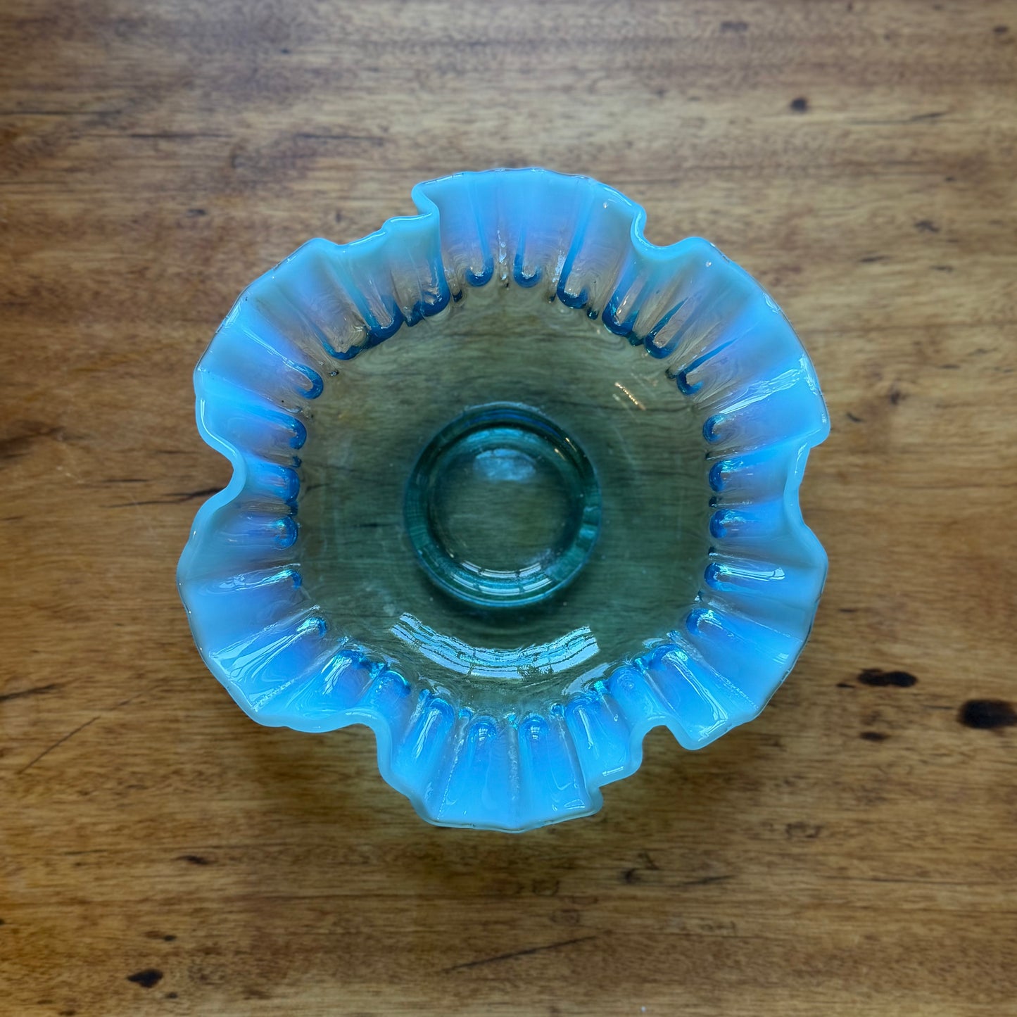 Fenton Blue Art Glass Bowl ★ Vintage