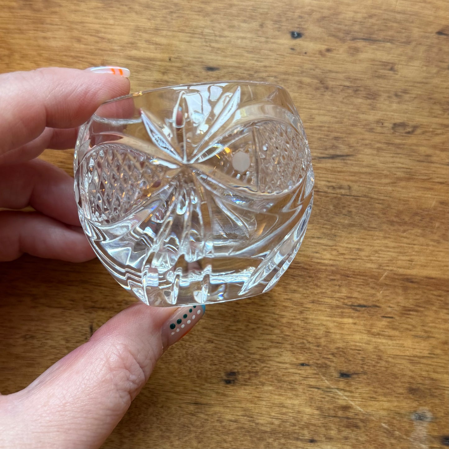 Tiny Crystal Vase ★ Vintage