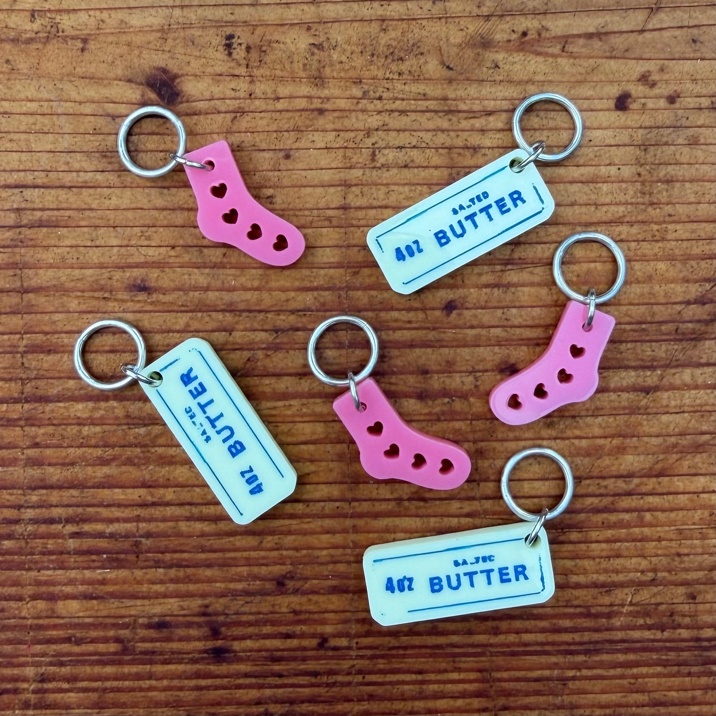 Sock Blocker + Butter Stitch Markers