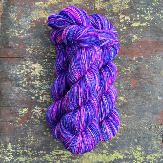 Purple OOAK Sparkle Sock