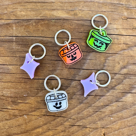 Boo Bucket Stitch Markers