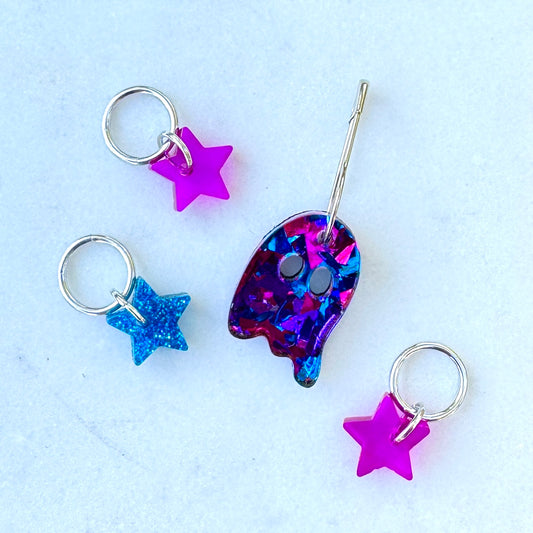 Ghostly Stitch Markers