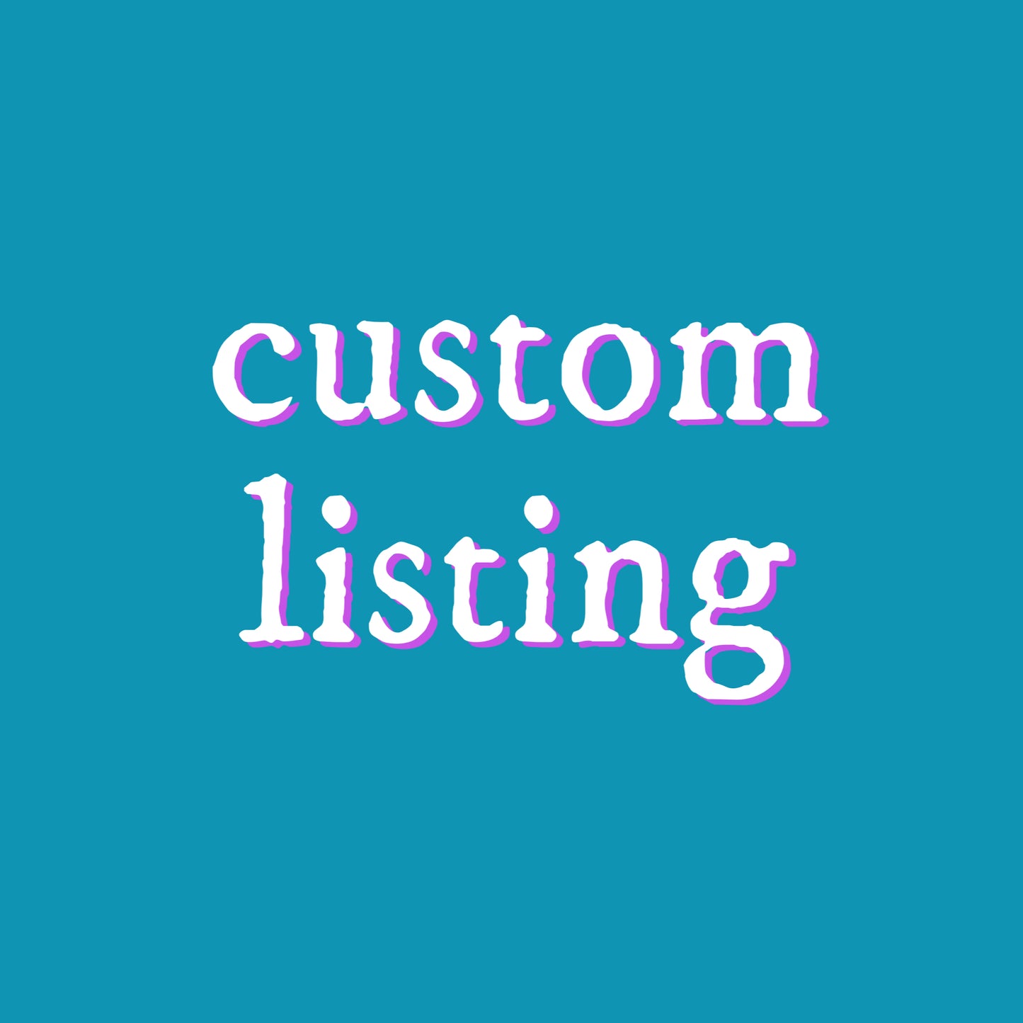 Custom Order for Sonya