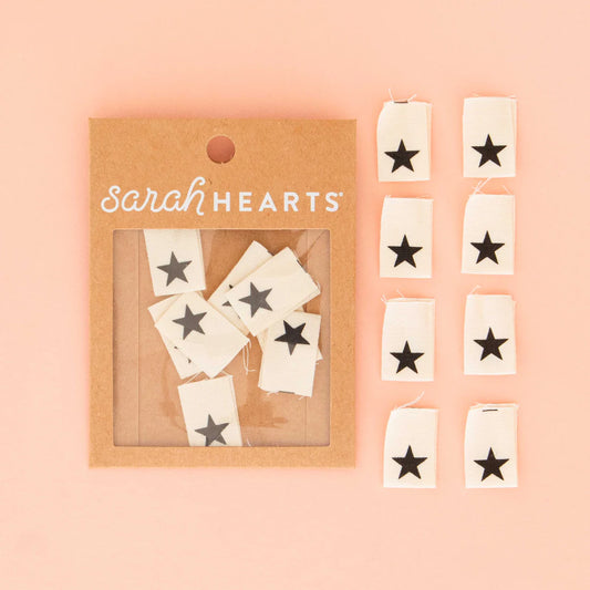Black Star Organic Cotton Tags by Sarah Hearts