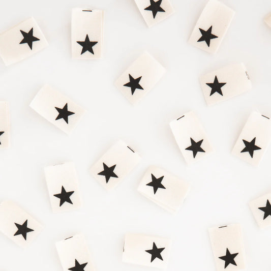 Black Star Organic Cotton Tags by Sarah Hearts